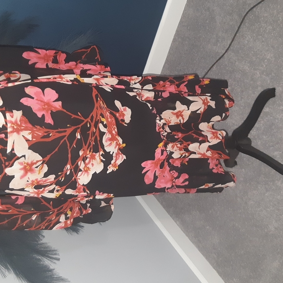 Floral Wrap Dress - Picture 3 of 7